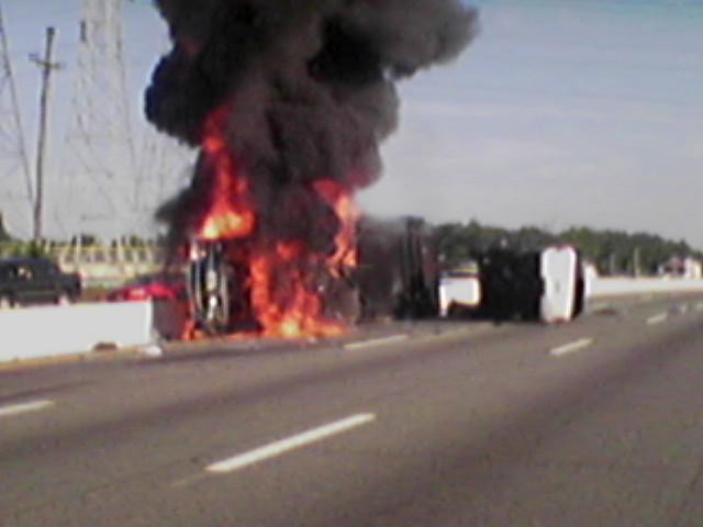 Car/Truck/Trailer fire GSP North